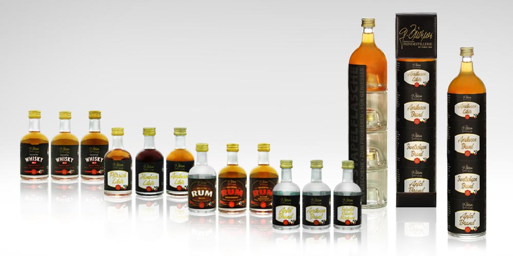 Brände und Liköre probieren zu Hause